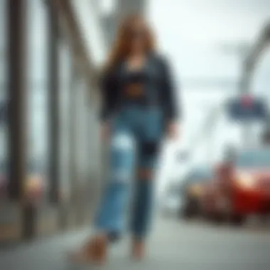 Creative ways to accessorize patchwork jeans for personal style