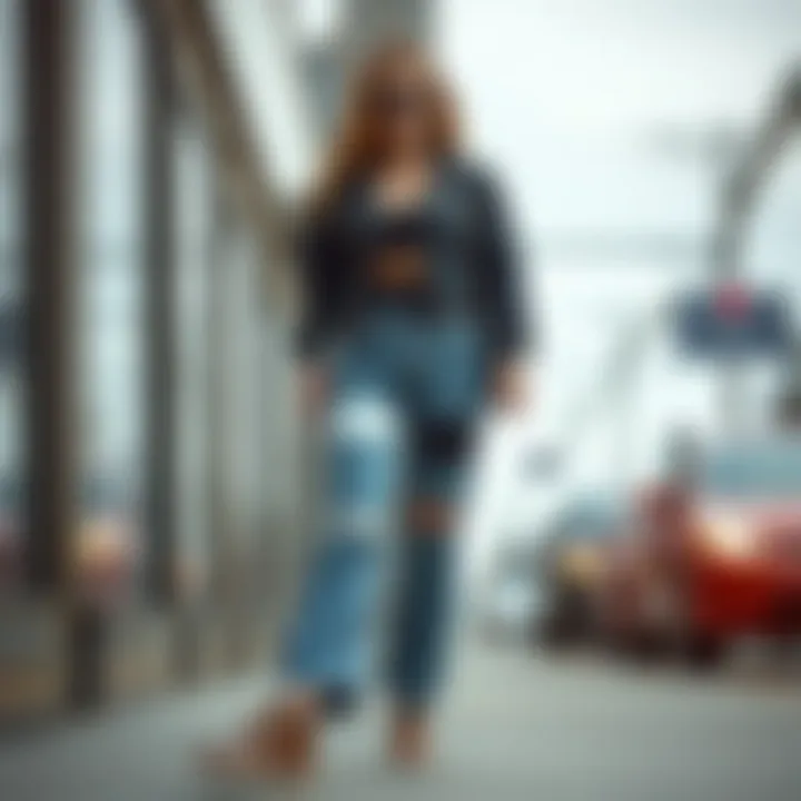 Creative ways to accessorize patchwork jeans for personal style