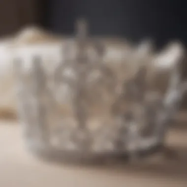 Close-up of a beautifully designed tiara, showcasing its cultural significance.