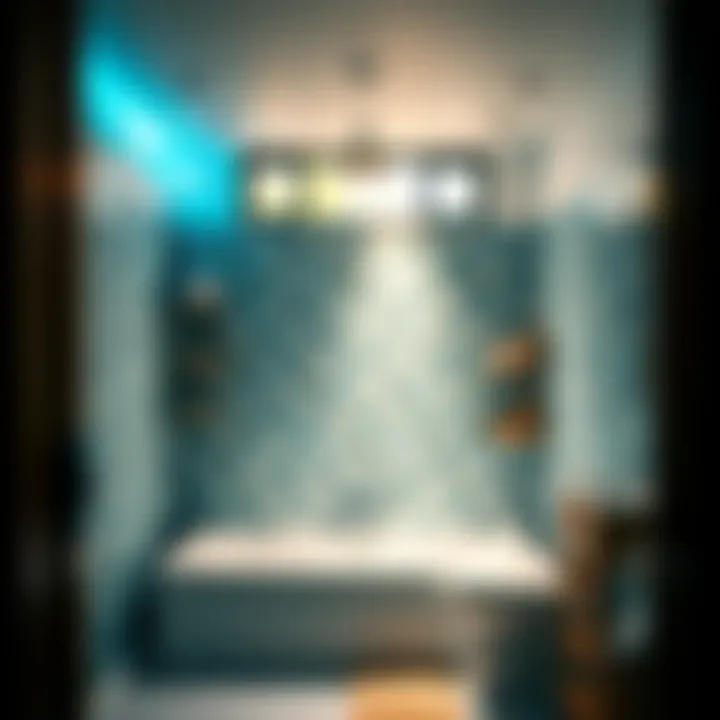 Before and after transformation in a bathroom using vinyl tile stickers.