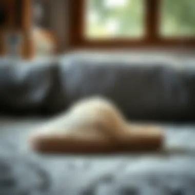 Luxurious Bear Paw house shoes showcasing soft texture