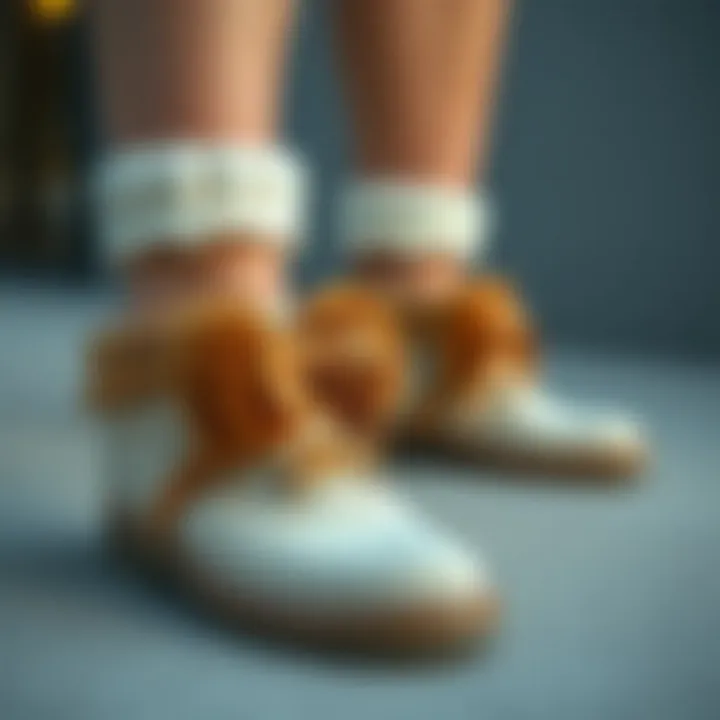 Stylish Bear Paw shoes paired with casual attire