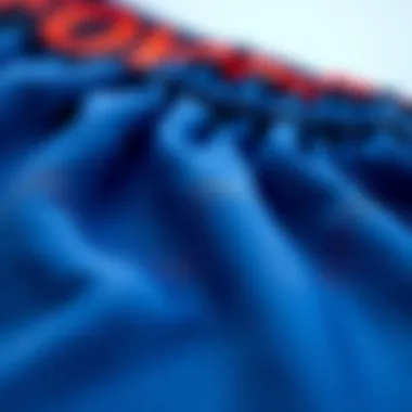 Close-up of fabric material used in personalized boxers