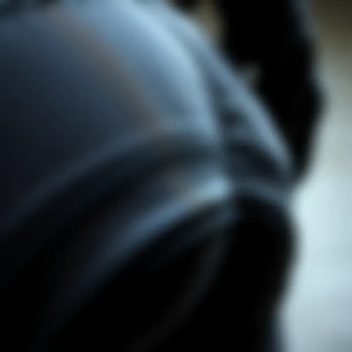 Close-up of the fabric texture used in butt lifter biker shorts showcasing quality and comfort