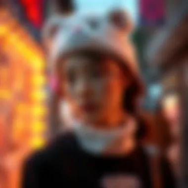 A fashion-forward outfit featuring a Care Bear headband