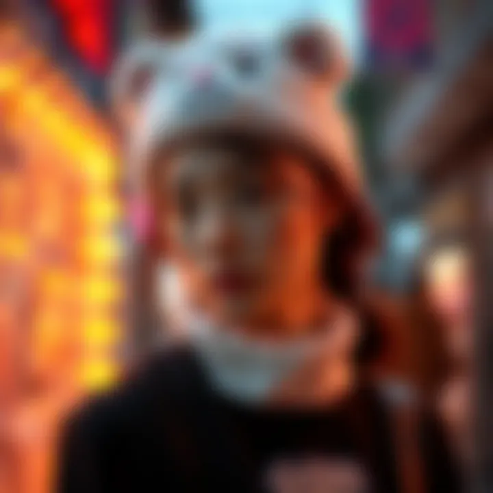 A fashion-forward outfit featuring a Care Bear headband