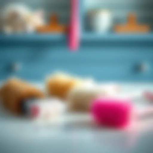 Various designs of cat fur rollers displayed on a clean surface