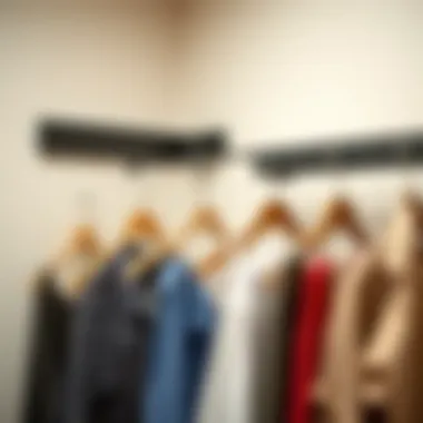 Variety of retractable wall clothes hangers highlighting different styles and finishes