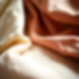 Luxurious fabric samples of H&M lounge sets showcasing texture and color variations