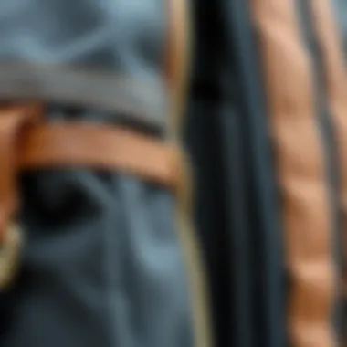 Close-up of Cusangel Backpack materials