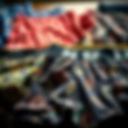 A vibrant display of custom made boxers showcasing various unique patterns and fabrics