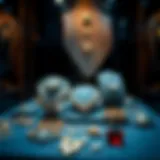 Artistic display of custom name jewelry