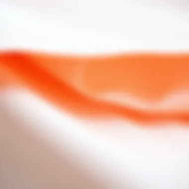 A detailed view of double-sided iron-on interfacing showcasing its texture and composition