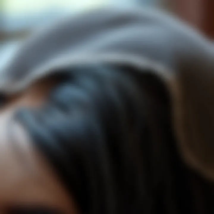 Close-up of wig materials highlighting quality and texture