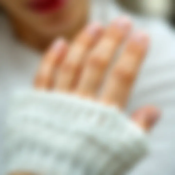 Healthy nails after using nail clips for polish removal