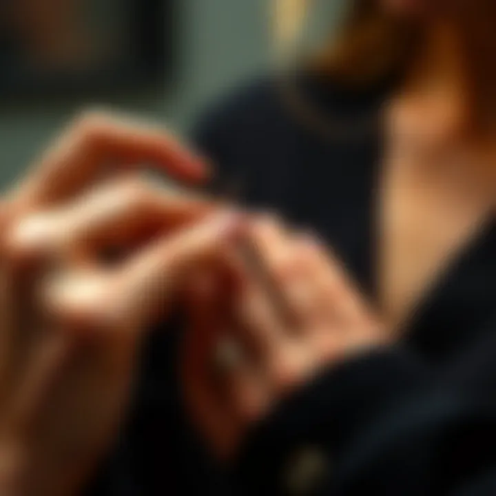 Demonstration of applying nail clips for polish removal