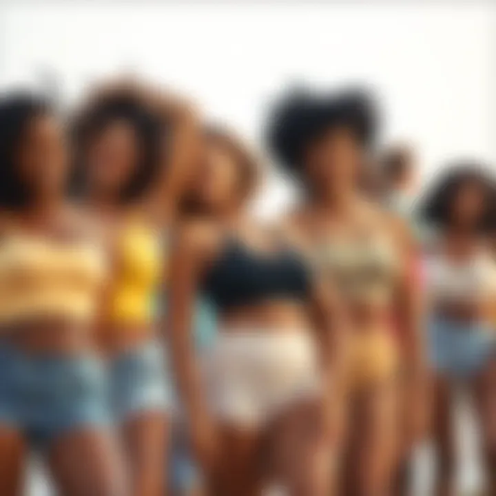 Embracing Diversity with Empetua High Waisted Shaper Shorts Diverse group of individuals wearing Empetua high waisted shaper shorts