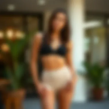 Stylish Outfit Featuring Empetua High Waisted Shaper Shorts A fashionable outfit featuring Empetua high waisted shaper shorts