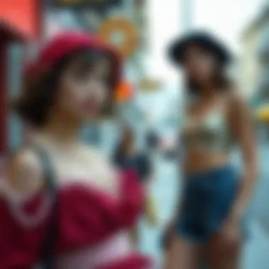 A cultural montage showcasing the historical significance of pasties in different fashion contexts.