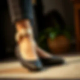 Elegant flats showcasing memory foam insoles