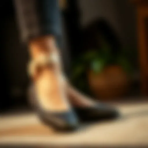 The Elegance of Comfort: Flats with Memory Foam Elegant flats showcasing memory foam insoles