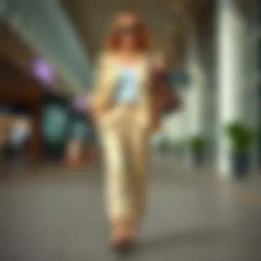 Smart Trousers and Trendy Footwear Stylish business casual ensemble with smart trousers and trendy footwear