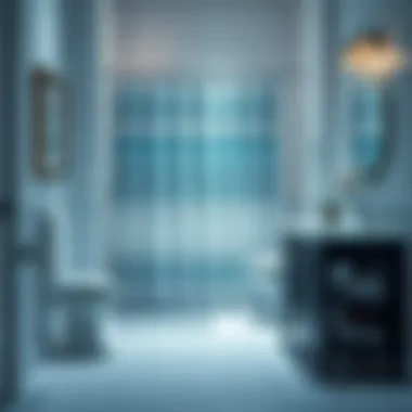 Bathroom decor showcasing coordinated shower curtain sets