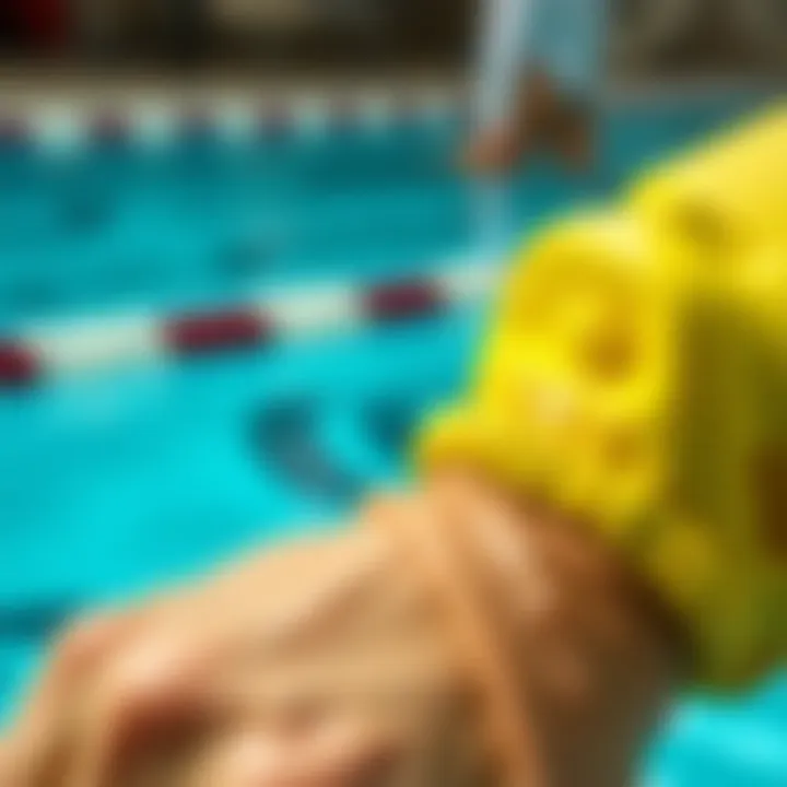 Close-up of waterproof materials used in wrist wallets