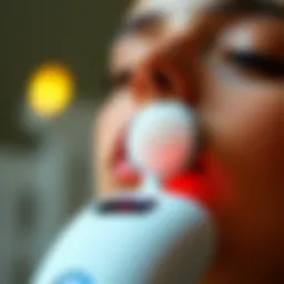 Close-up of an electric gua sha tool