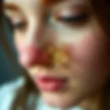 Elegant flower nose stud design showcasing intricate detailing