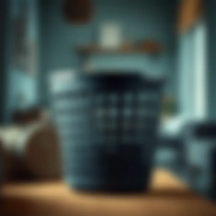 Large foldable laundry basket showcasing innovative design