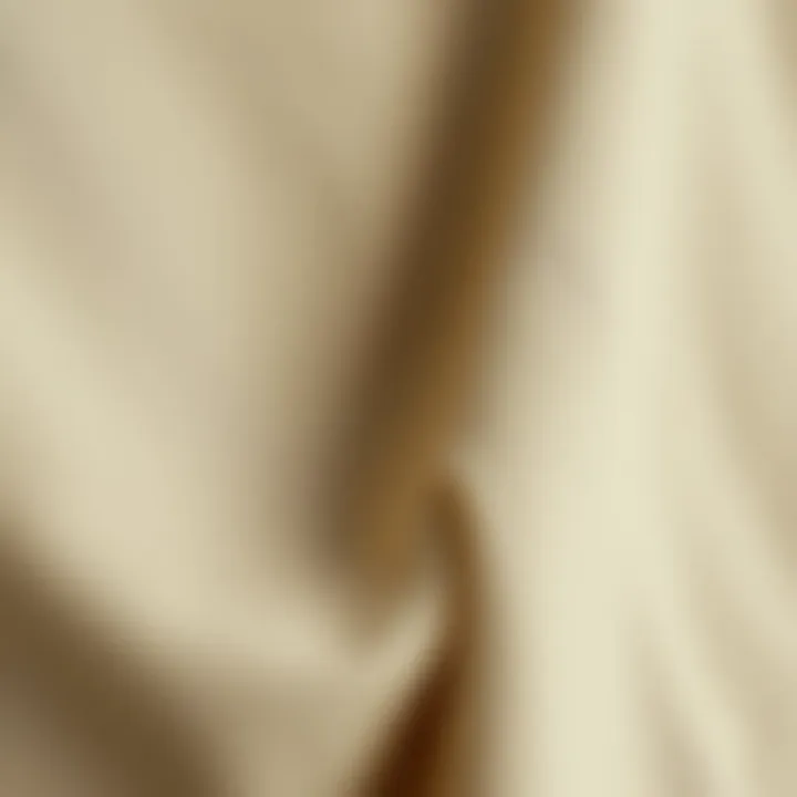 Close-up of fabric texture of long skirt suit set