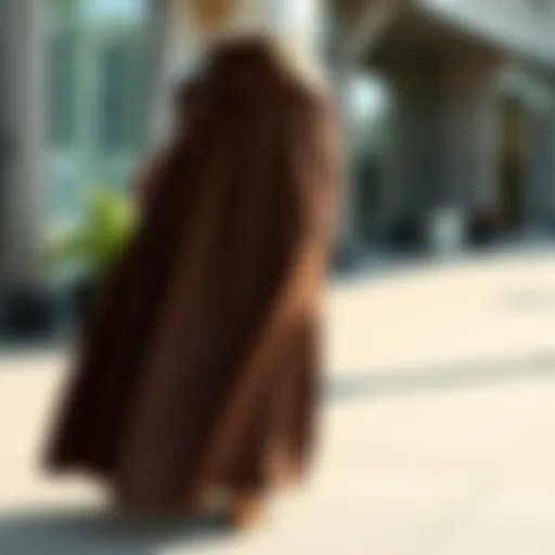 Elegant long skirt styled for a professional setting