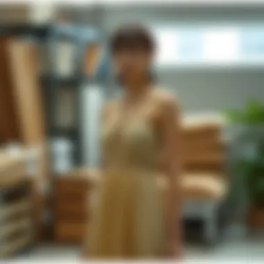 Focus on Sustainable Materials in Fashion Sustainable materials used in the production of the notch neck pleated tube dress.