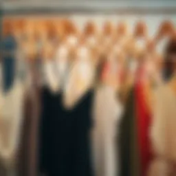 Stylish plus size camis displayed on a rack