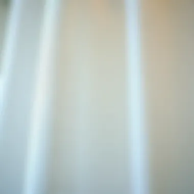 Close-up of fabric textures in shower curtain selections