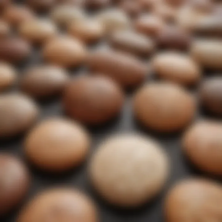 Close-up view of different materials used in pasties