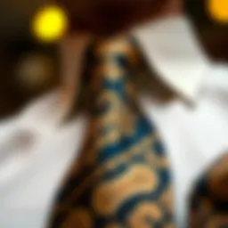 Elegant Thanksgiving tie showcasing intricate patterns