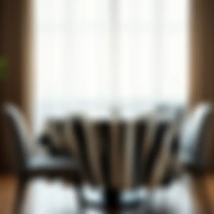 Exploring the Aesthetics and Functionality of Black and White Striped Round Tablecloths Summary