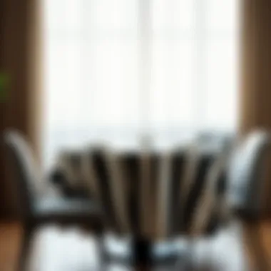 Exploring the Aesthetics and Functionality of Black and White Striped Round Tablecloths Summary Exploring the Aesthetics and Functionality of Black and White Striped Round Tablecloths Summary