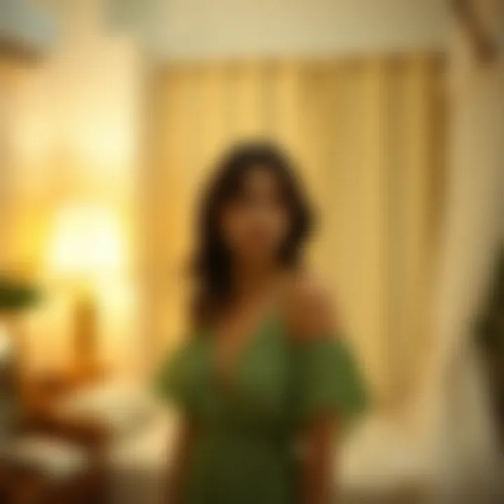 Sustainable Fashion and the Green Nightgown An eco-friendly label symbolizing sustainable fashion choices