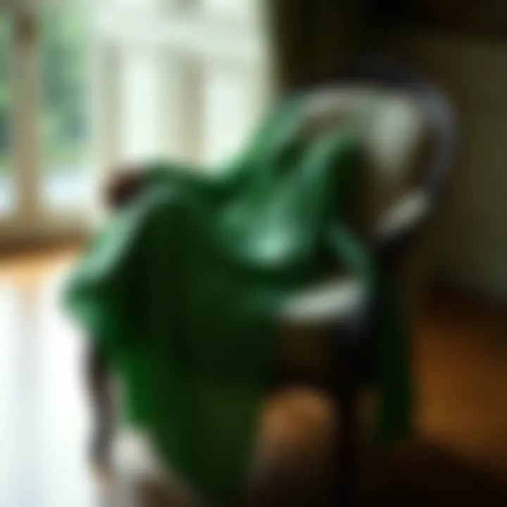The Timeless Elegance of Green Nightgowns Elegant green nightgown draping gracefully on a vintage chair