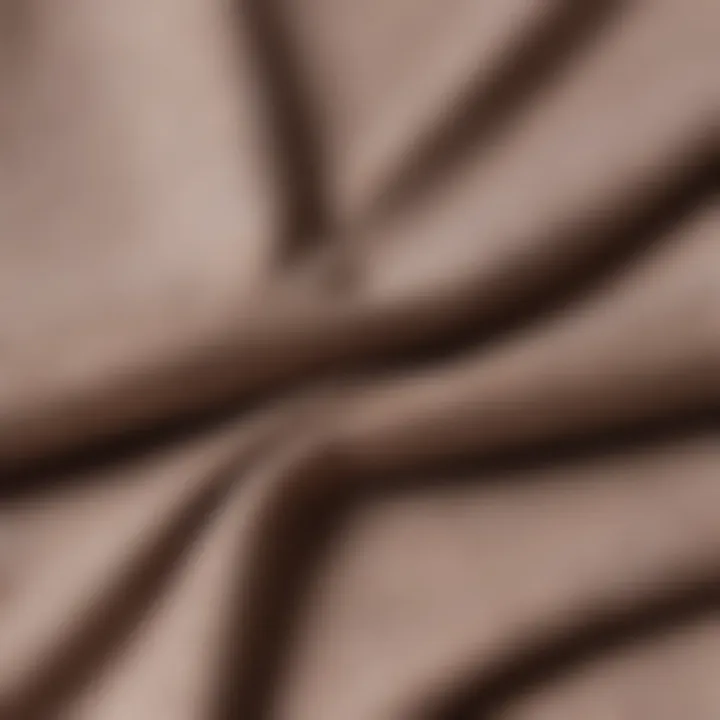 Close-up of fabric textures highlighting quality and comfort