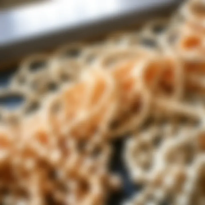 An array of pearls in various colors and sizes, ready for knotting