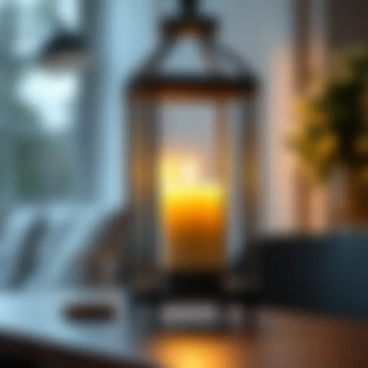 Elegant modern interpretation of a farmhouse lantern