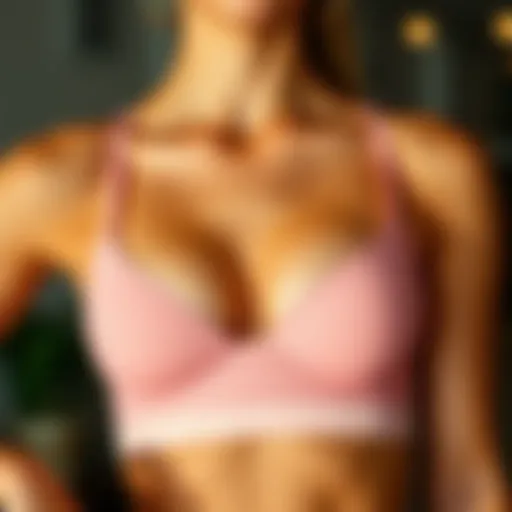 Elegant bralette workout top showcasing modern design