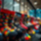 Creative display of personalized photo socks showcasing vibrant designs