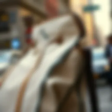 Close-up of city tote detailing and craftsmanship