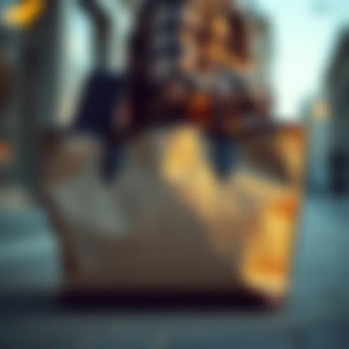 Elegant city tote showcasing signature canvas texture