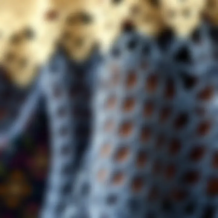 Close-up of crochet stitches demonstrating quality craftsmanship.